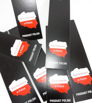 Etykieta" WYPRODUKOWANO W POLSCE,, 200 szt. 3585